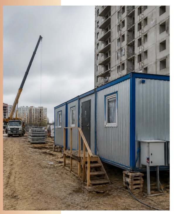 Аренда строительных вагончиков для рабочих в Кунгуре