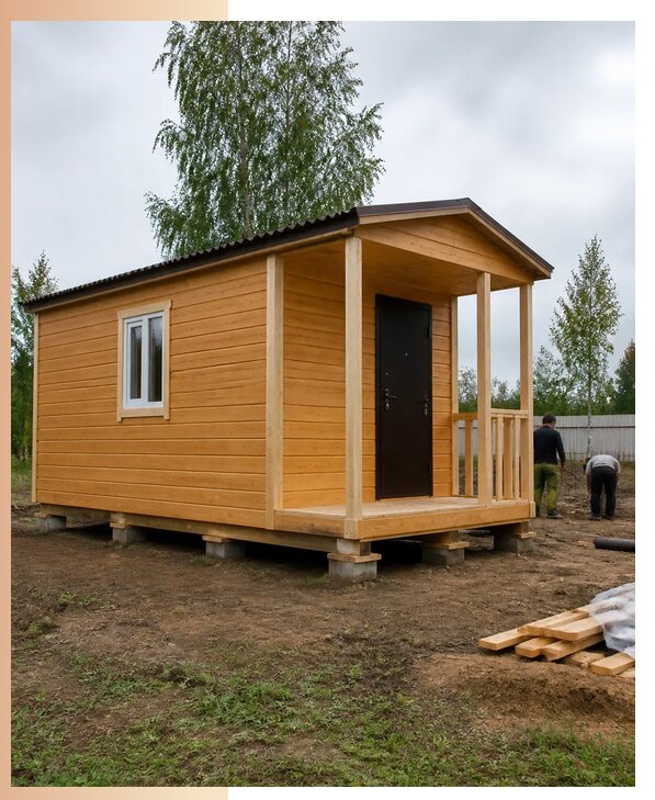 Недорогие дачные домики в Кунгуре с изготовлением и доставкой